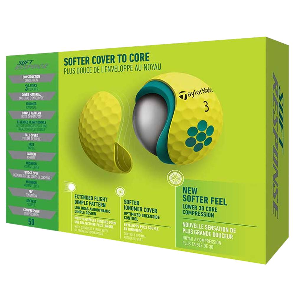 TaylorMade Soft Response Golf Balls 2022