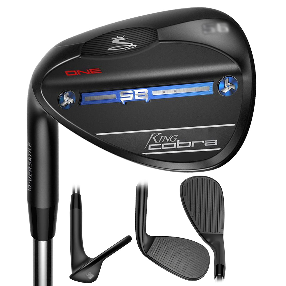 Cobra King Black One Length Wedge with Snakebite Grooves 2022