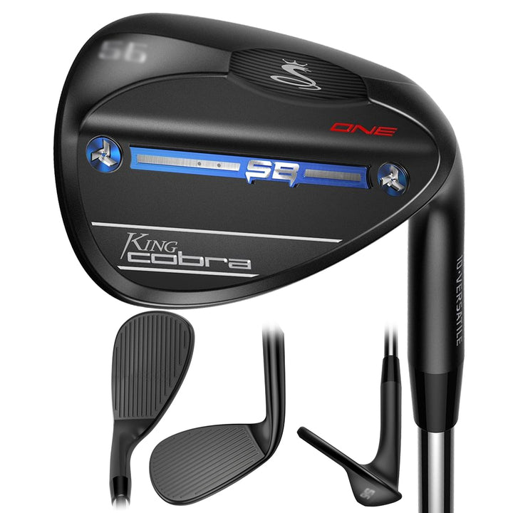 Cobra King Black One Length Wedge with Snakebite Grooves 2022