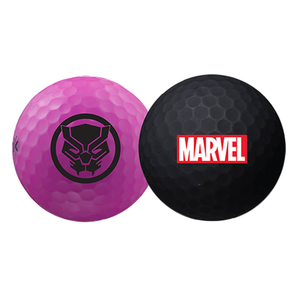 Volvik Vivid Matte Marvel Edition 4-Ball + Hat Clip Set Golf Balls 2020