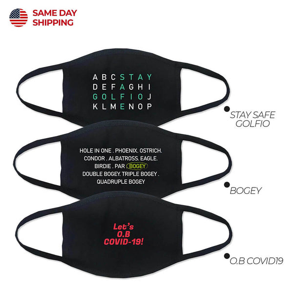 Washable Fashion Double Layer Fabric Face Mask - 3 Pack Assorted