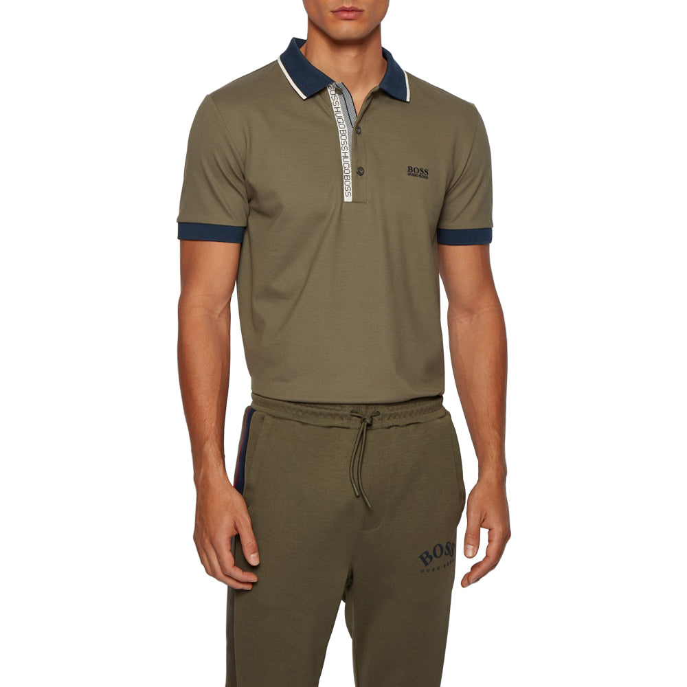 Hugo Boss Paule 4 Slim-fit In Pima-cotton Oxford Pique Golf Polo 2020