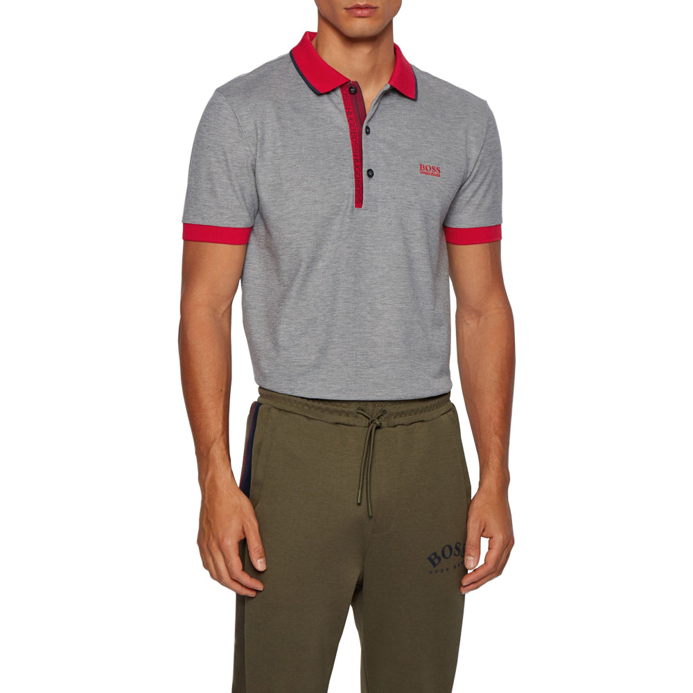 Hugo Boss Paule 4 Slim-fit In Pima-cotton Oxford Pique Golf Polo 2020